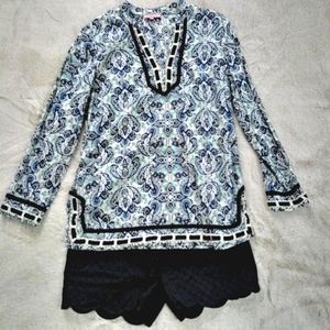 Saint Tropez West Women's Paisley Tunic Medium